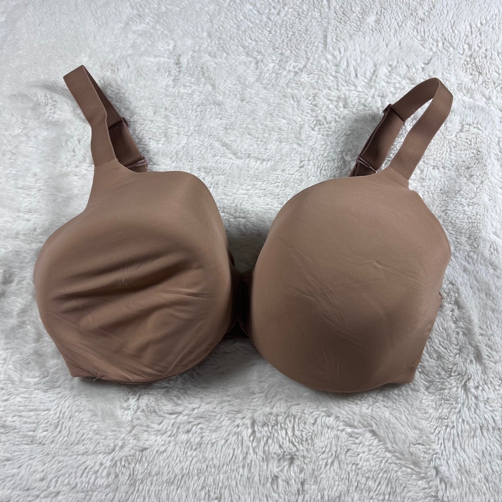 Skims Women Fits Everybody T-Shirt Bra Clay Brown Size 32DDDD Underwire Seamless